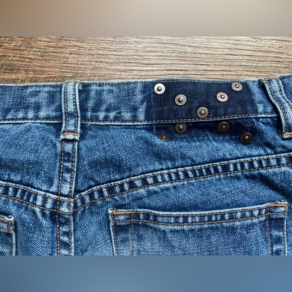 EXPRESS jeans embroidered studded denim 9/10 vintage Y2K flare EUC juniors - Picture 4 of 14